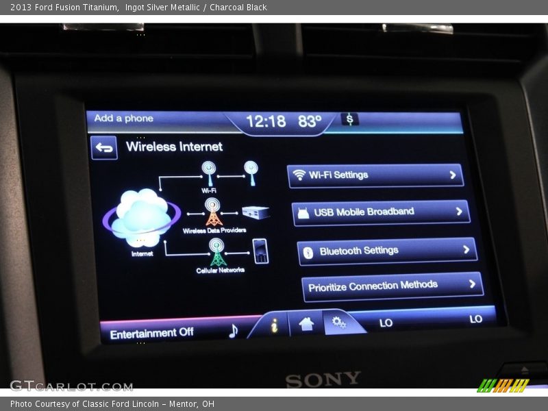 Ingot Silver Metallic / Charcoal Black 2013 Ford Fusion Titanium