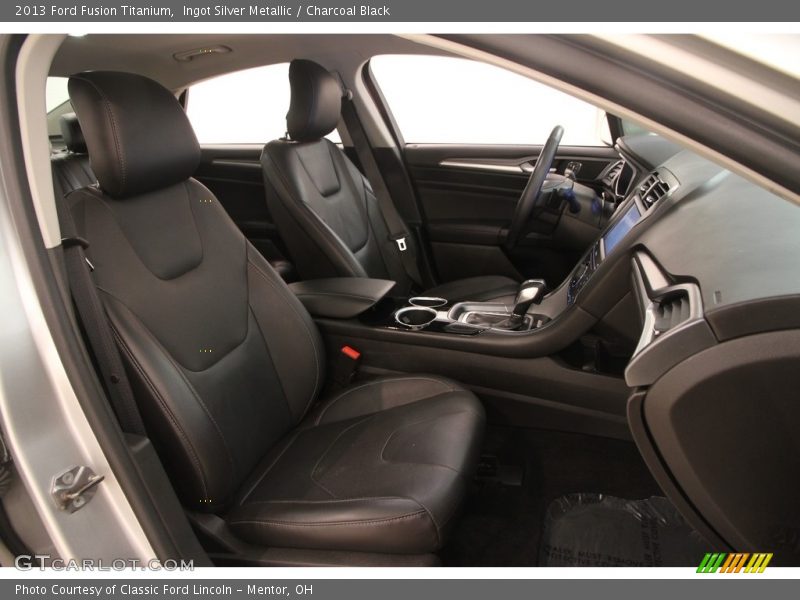 Ingot Silver Metallic / Charcoal Black 2013 Ford Fusion Titanium