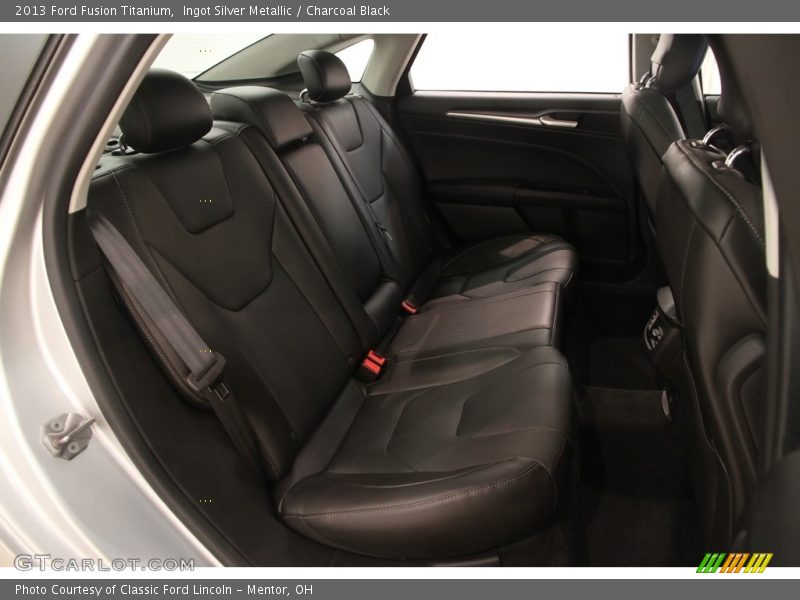 Ingot Silver Metallic / Charcoal Black 2013 Ford Fusion Titanium