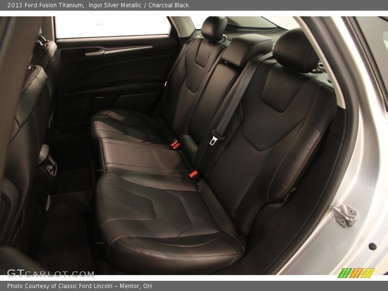Ingot Silver Metallic / Charcoal Black 2013 Ford Fusion Titanium