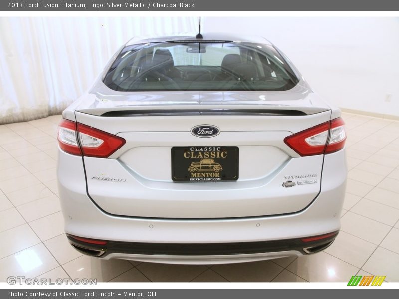 Ingot Silver Metallic / Charcoal Black 2013 Ford Fusion Titanium