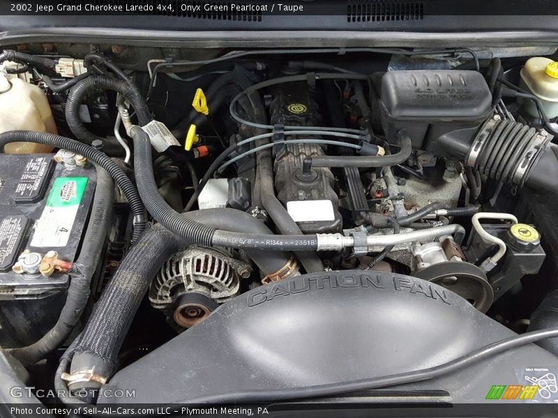 Onyx Green Pearlcoat / Taupe 2002 Jeep Grand Cherokee Laredo 4x4