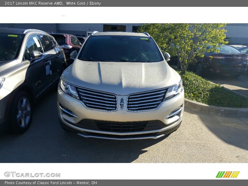 White Gold / Ebony 2017 Lincoln MKC Reserve AWD