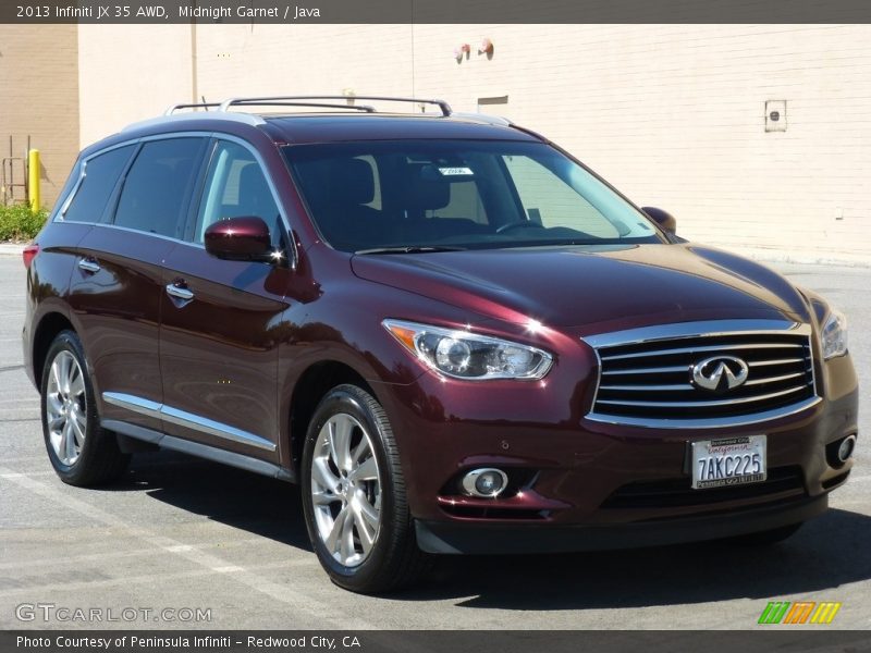 Midnight Garnet / Java 2013 Infiniti JX 35 AWD