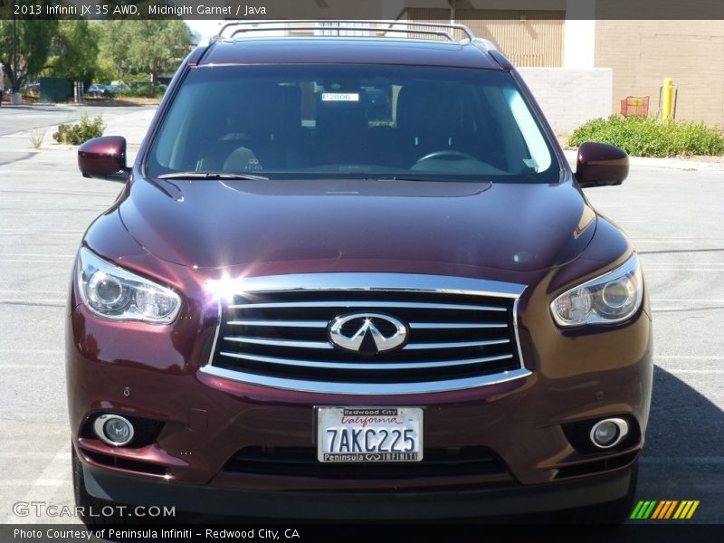 Midnight Garnet / Java 2013 Infiniti JX 35 AWD