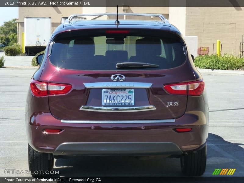 Midnight Garnet / Java 2013 Infiniti JX 35 AWD