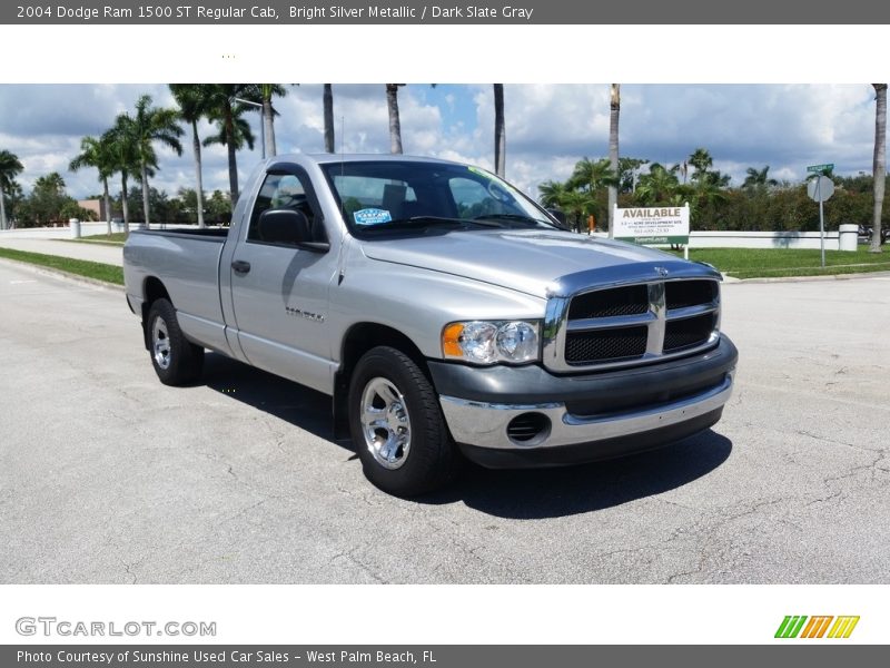 Bright Silver Metallic / Dark Slate Gray 2004 Dodge Ram 1500 ST Regular Cab