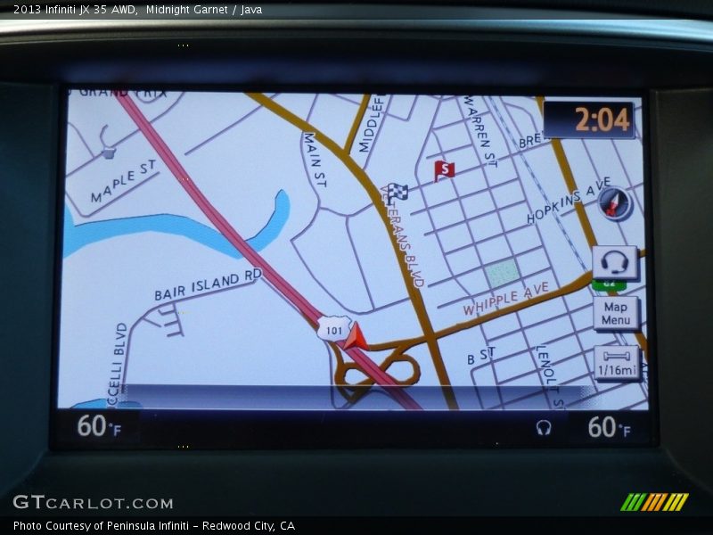 Midnight Garnet / Java 2013 Infiniti JX 35 AWD