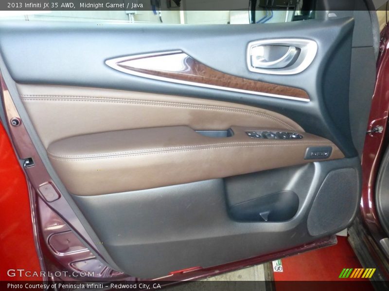 Midnight Garnet / Java 2013 Infiniti JX 35 AWD