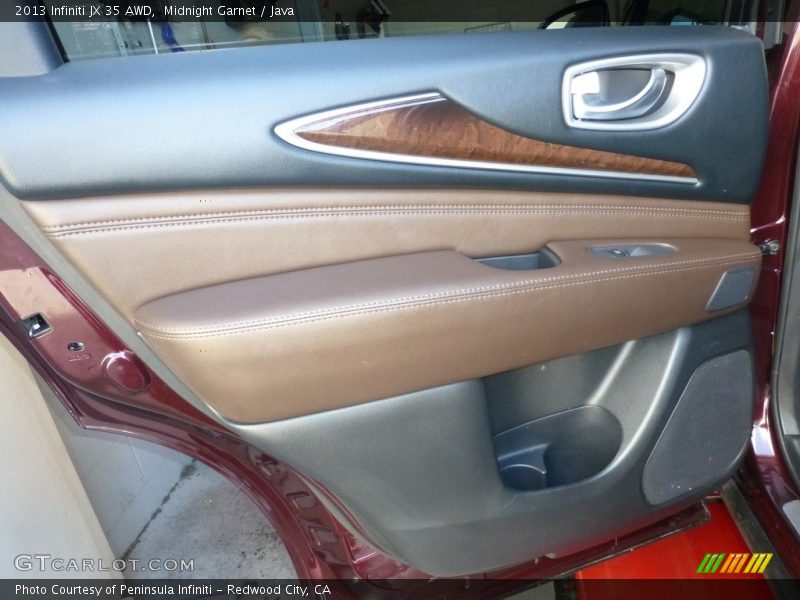 Midnight Garnet / Java 2013 Infiniti JX 35 AWD