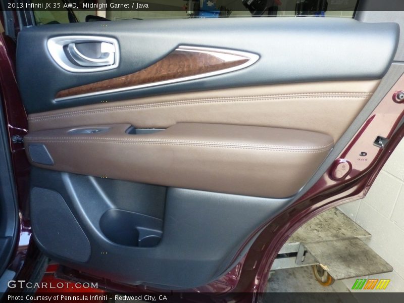 Midnight Garnet / Java 2013 Infiniti JX 35 AWD