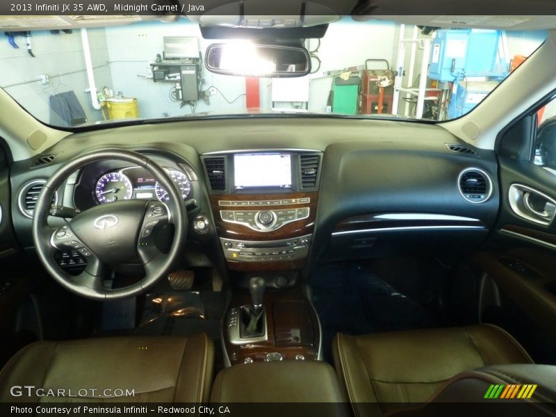 Midnight Garnet / Java 2013 Infiniti JX 35 AWD