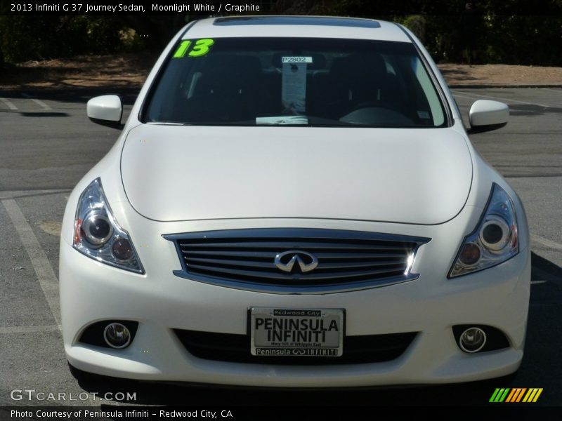 Moonlight White / Graphite 2013 Infiniti G 37 Journey Sedan