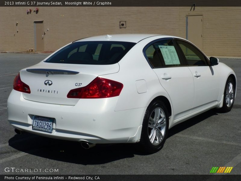 Moonlight White / Graphite 2013 Infiniti G 37 Journey Sedan