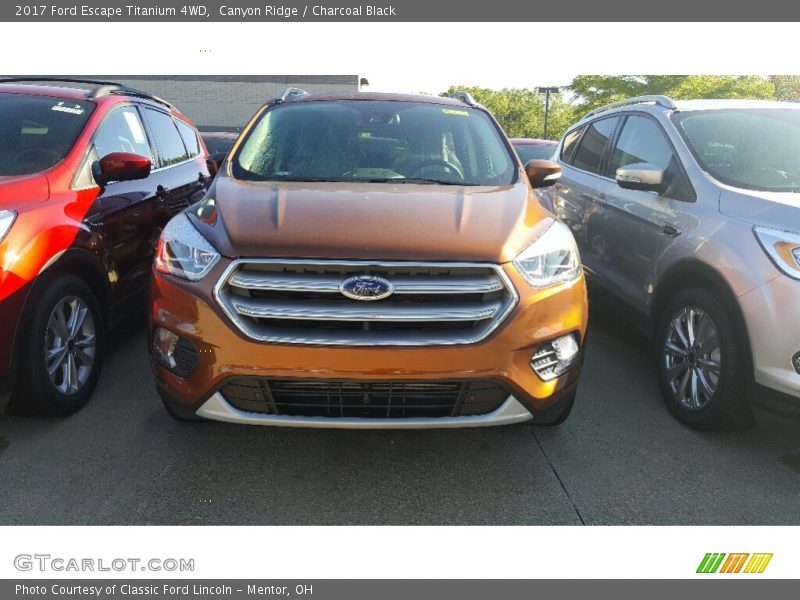 Canyon Ridge / Charcoal Black 2017 Ford Escape Titanium 4WD