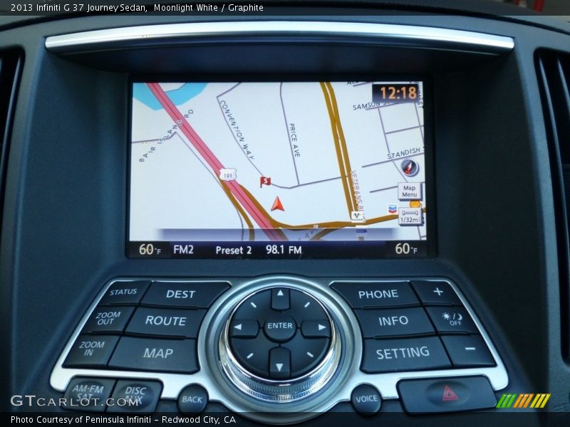 Moonlight White / Graphite 2013 Infiniti G 37 Journey Sedan