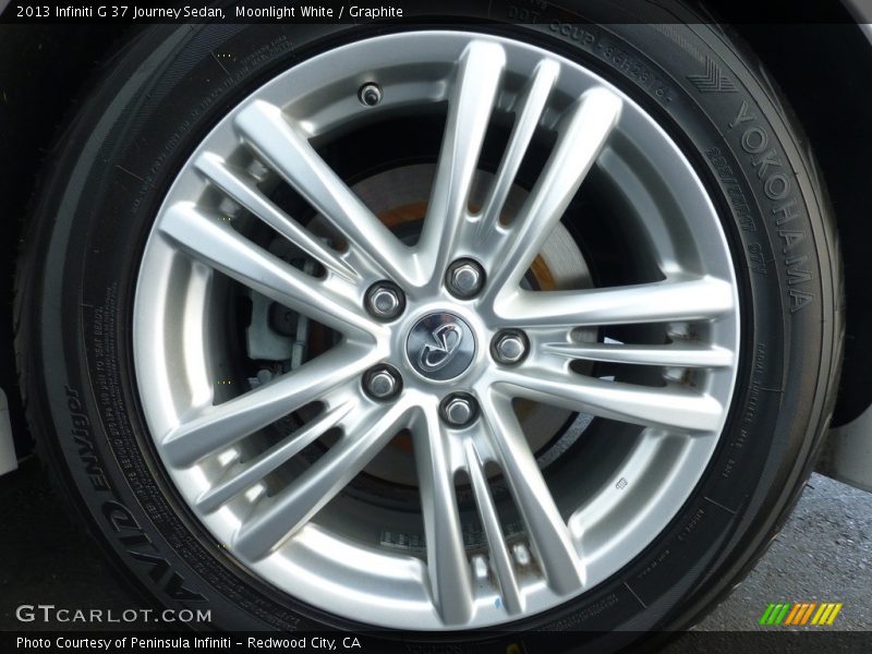 Moonlight White / Graphite 2013 Infiniti G 37 Journey Sedan