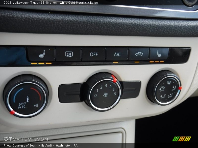 Controls of 2013 Tiguan SE 4Motion