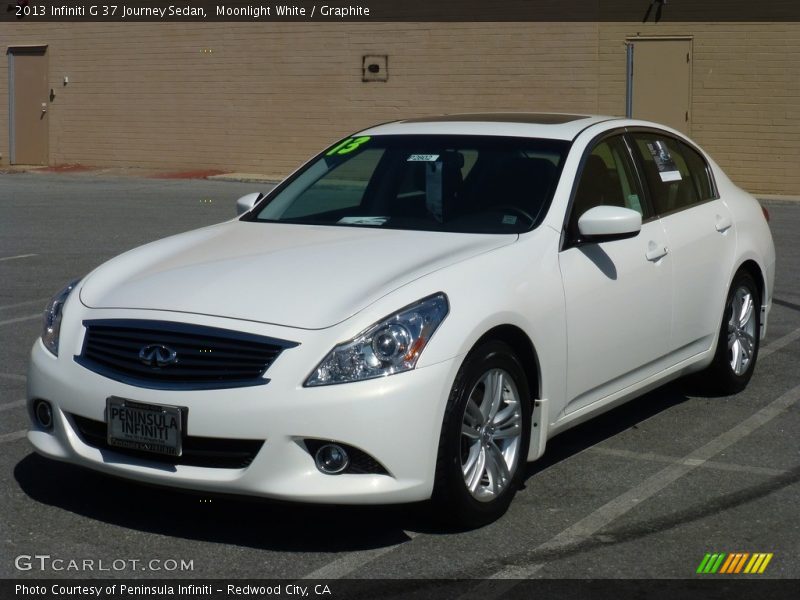 Moonlight White / Graphite 2013 Infiniti G 37 Journey Sedan