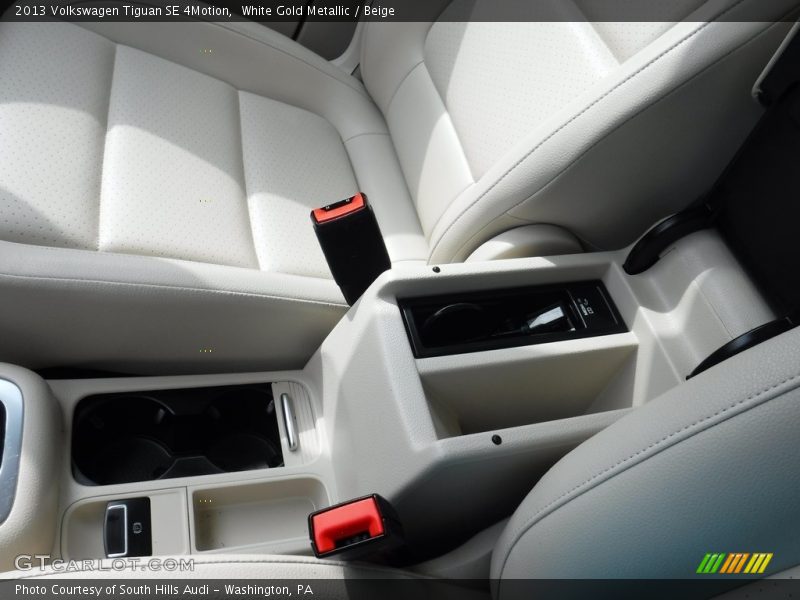 White Gold Metallic / Beige 2013 Volkswagen Tiguan SE 4Motion