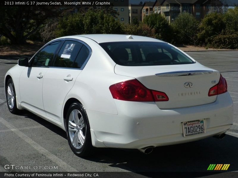 Moonlight White / Graphite 2013 Infiniti G 37 Journey Sedan