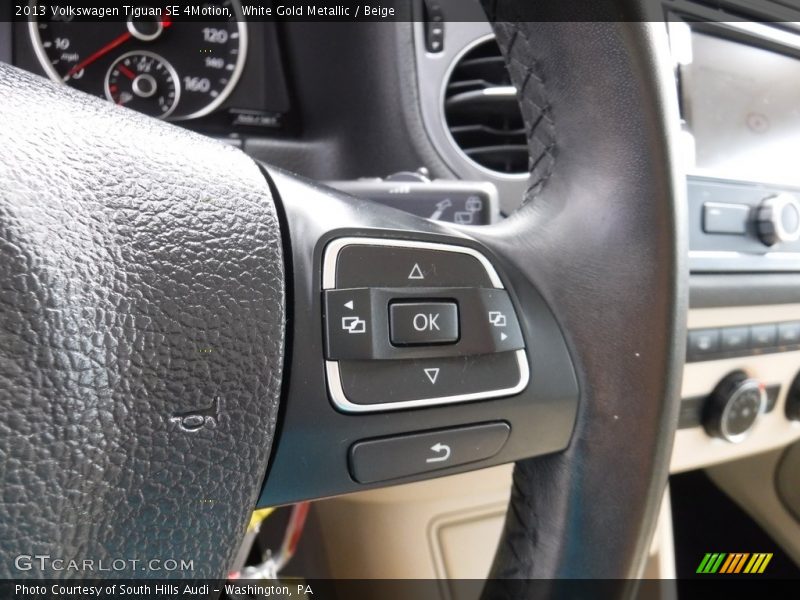 Controls of 2013 Tiguan SE 4Motion