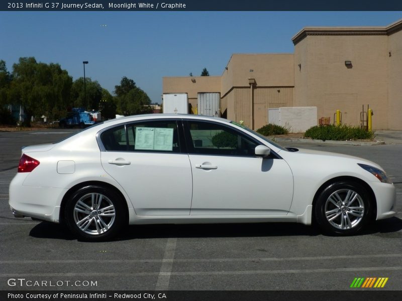Moonlight White / Graphite 2013 Infiniti G 37 Journey Sedan