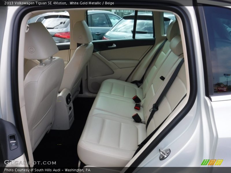 Rear Seat of 2013 Tiguan SE 4Motion