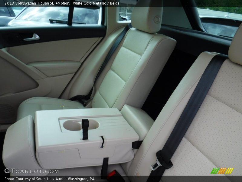 White Gold Metallic / Beige 2013 Volkswagen Tiguan SE 4Motion
