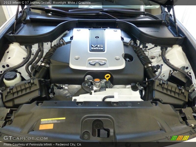Moonlight White / Graphite 2013 Infiniti G 37 Journey Sedan