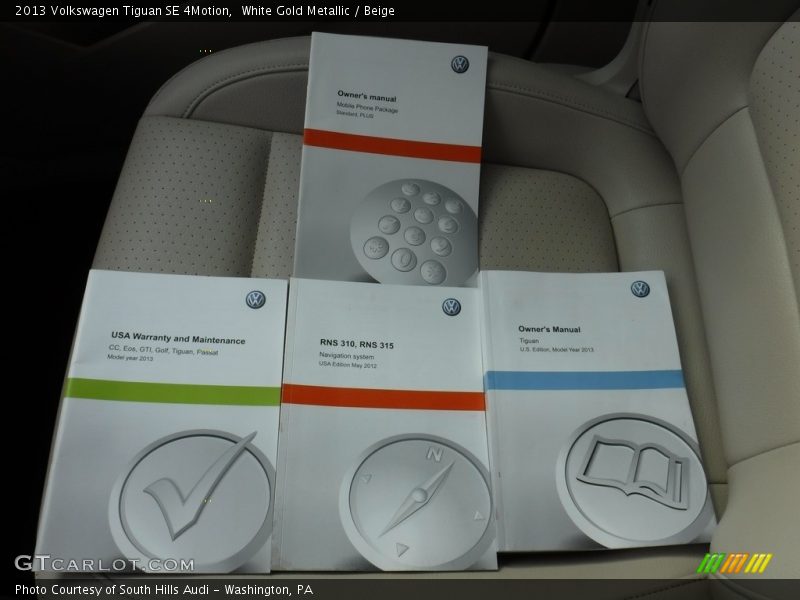 Books/Manuals of 2013 Tiguan SE 4Motion