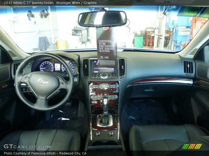 Moonlight White / Graphite 2013 Infiniti G 37 Journey Sedan