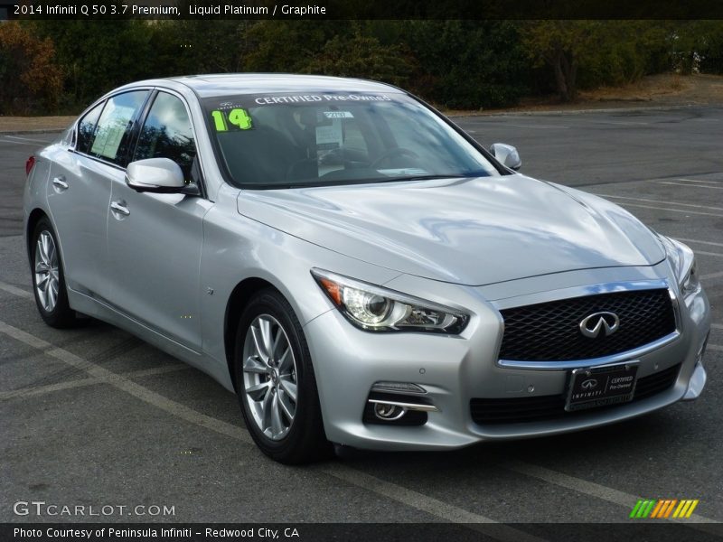 Liquid Platinum / Graphite 2014 Infiniti Q 50 3.7 Premium