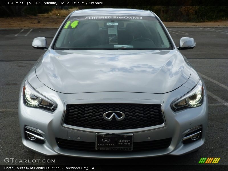 Liquid Platinum / Graphite 2014 Infiniti Q 50 3.7 Premium
