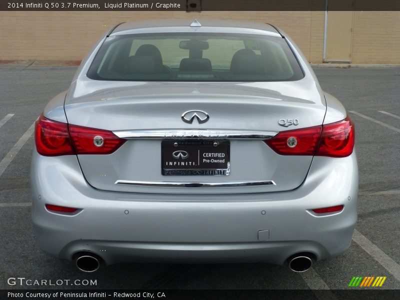 Liquid Platinum / Graphite 2014 Infiniti Q 50 3.7 Premium