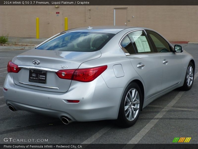 Liquid Platinum / Graphite 2014 Infiniti Q 50 3.7 Premium