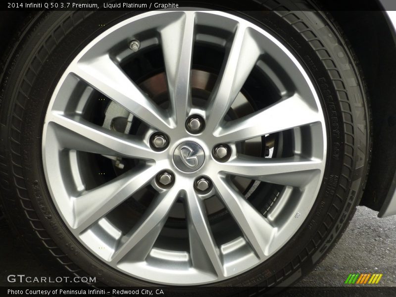 Liquid Platinum / Graphite 2014 Infiniti Q 50 3.7 Premium