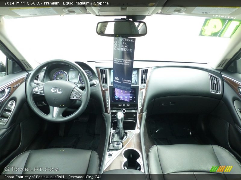 Liquid Platinum / Graphite 2014 Infiniti Q 50 3.7 Premium