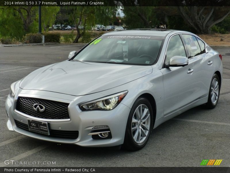 Liquid Platinum / Graphite 2014 Infiniti Q 50 3.7 Premium