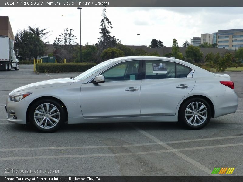 Liquid Platinum / Graphite 2014 Infiniti Q 50 3.7 Premium