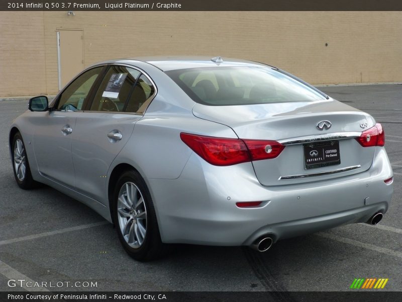 Liquid Platinum / Graphite 2014 Infiniti Q 50 3.7 Premium