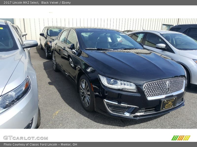 Black Velvet / Ebony 2017 Lincoln MKZ Select