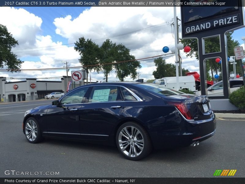 Dark Adriatic Blue Metallic / Platinum Very Light Cashmere/Maple Sugar 2017 Cadillac CT6 3.0 Turbo Platinum AWD Sedan