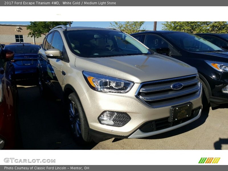 White Gold / Medium Light Stone 2017 Ford Escape Titanium 4WD