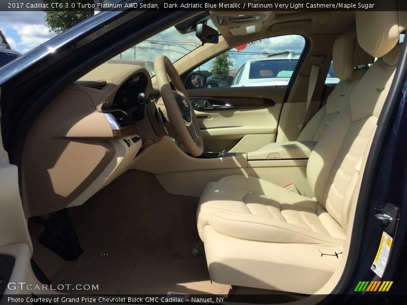 Dark Adriatic Blue Metallic / Platinum Very Light Cashmere/Maple Sugar 2017 Cadillac CT6 3.0 Turbo Platinum AWD Sedan