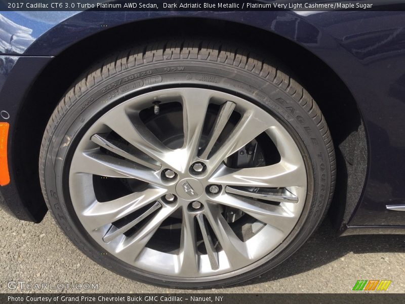 Dark Adriatic Blue Metallic / Platinum Very Light Cashmere/Maple Sugar 2017 Cadillac CT6 3.0 Turbo Platinum AWD Sedan