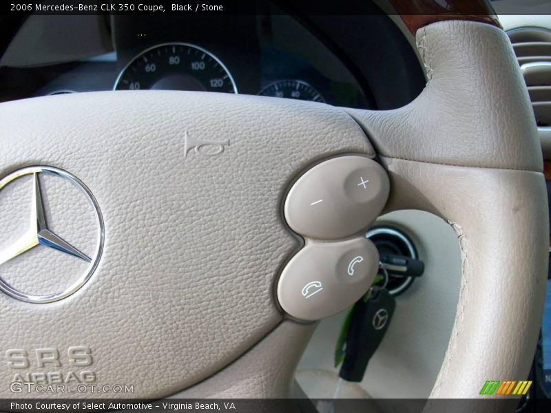 Black / Stone 2006 Mercedes-Benz CLK 350 Coupe