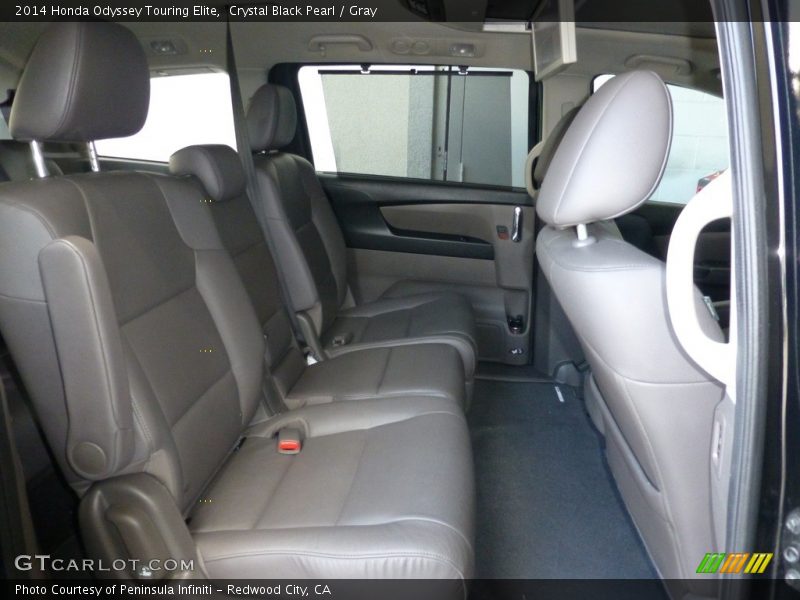 Crystal Black Pearl / Gray 2014 Honda Odyssey Touring Elite