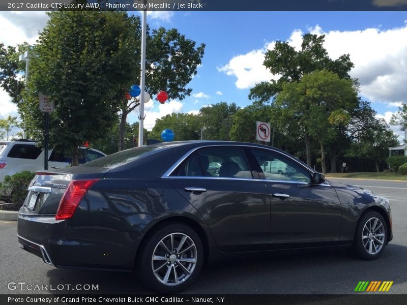 Phantom Gray Metallic / Jet Black 2017 Cadillac CTS Luxury AWD