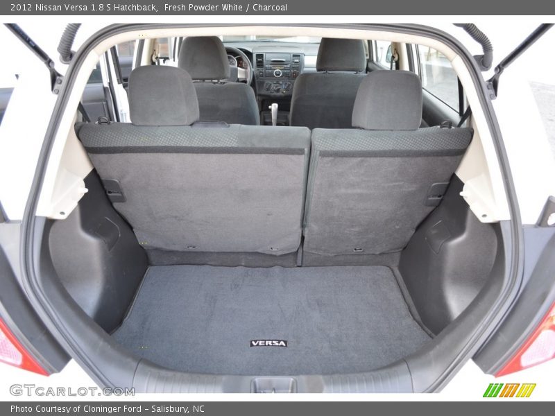 Fresh Powder White / Charcoal 2012 Nissan Versa 1.8 S Hatchback